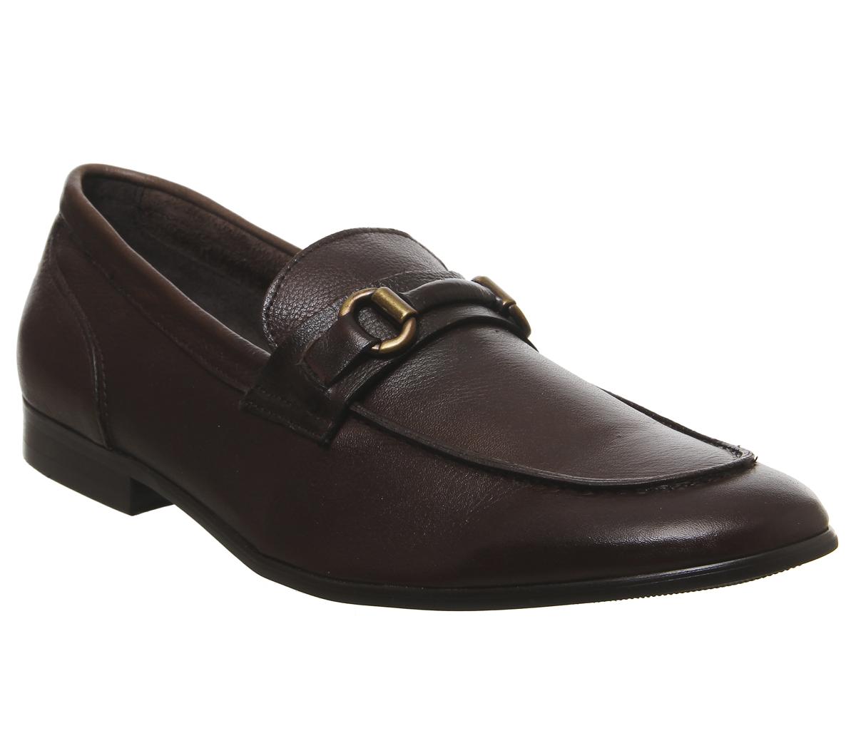 OFFICELeopard Wrapped Snaffle LoafersChoc Leather
