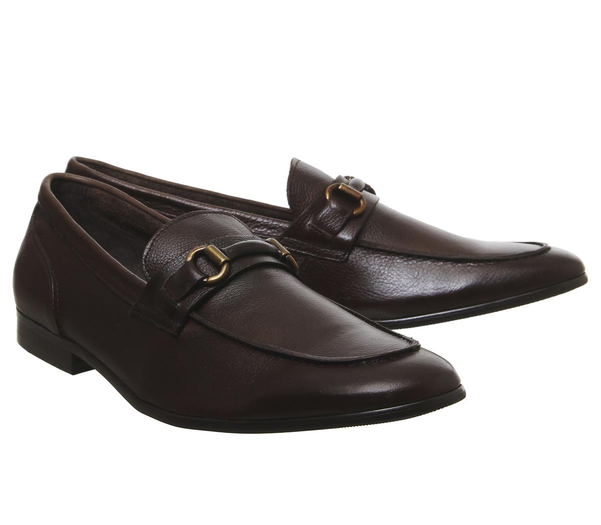 OFFICELeopard Wrapped Snaffle LoaferChoc Leather