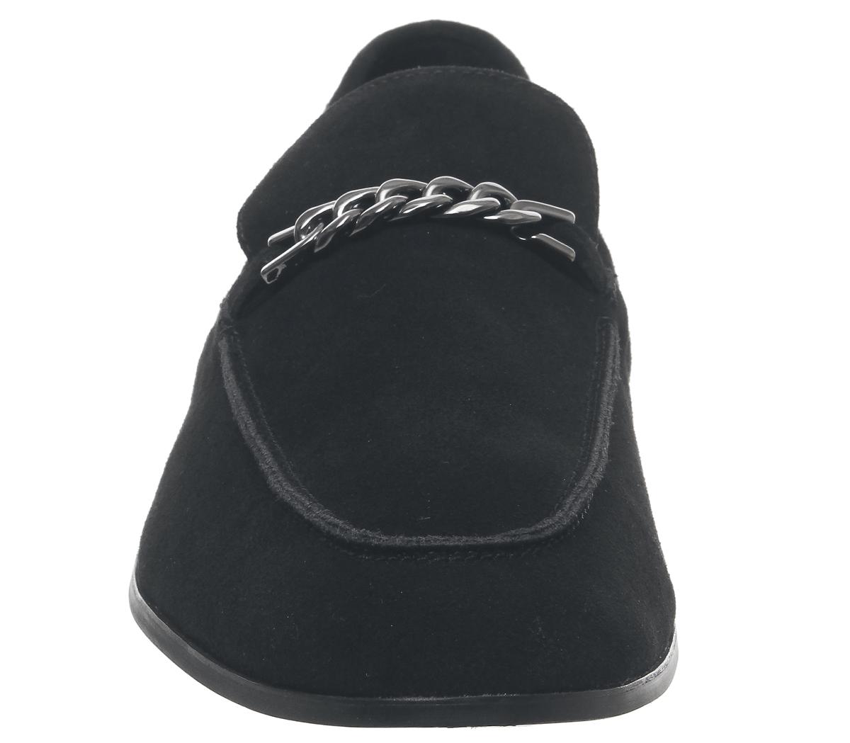 OFFICELion Chain LoaferBlack Suede
