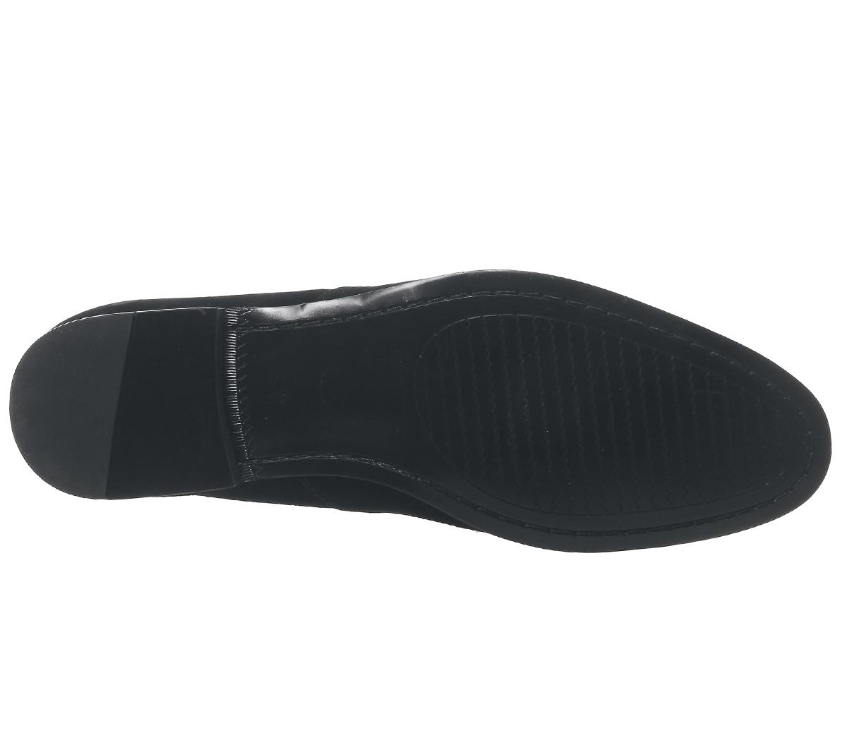 OFFICELion Chain LoaferBlack Suede