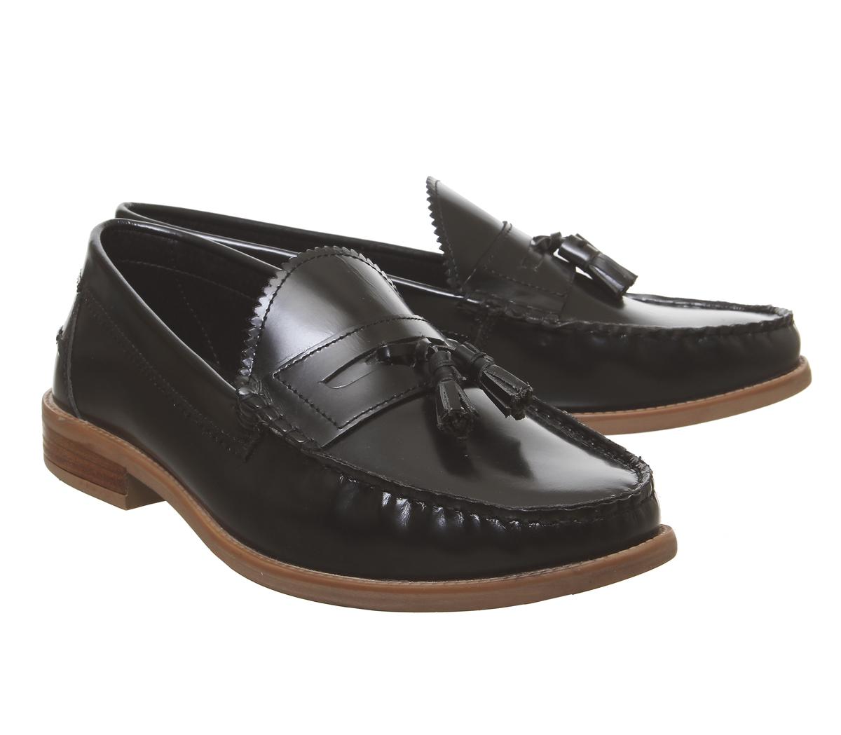 OFFICELiho Tassel LoaferBlack Hi Shine Leather