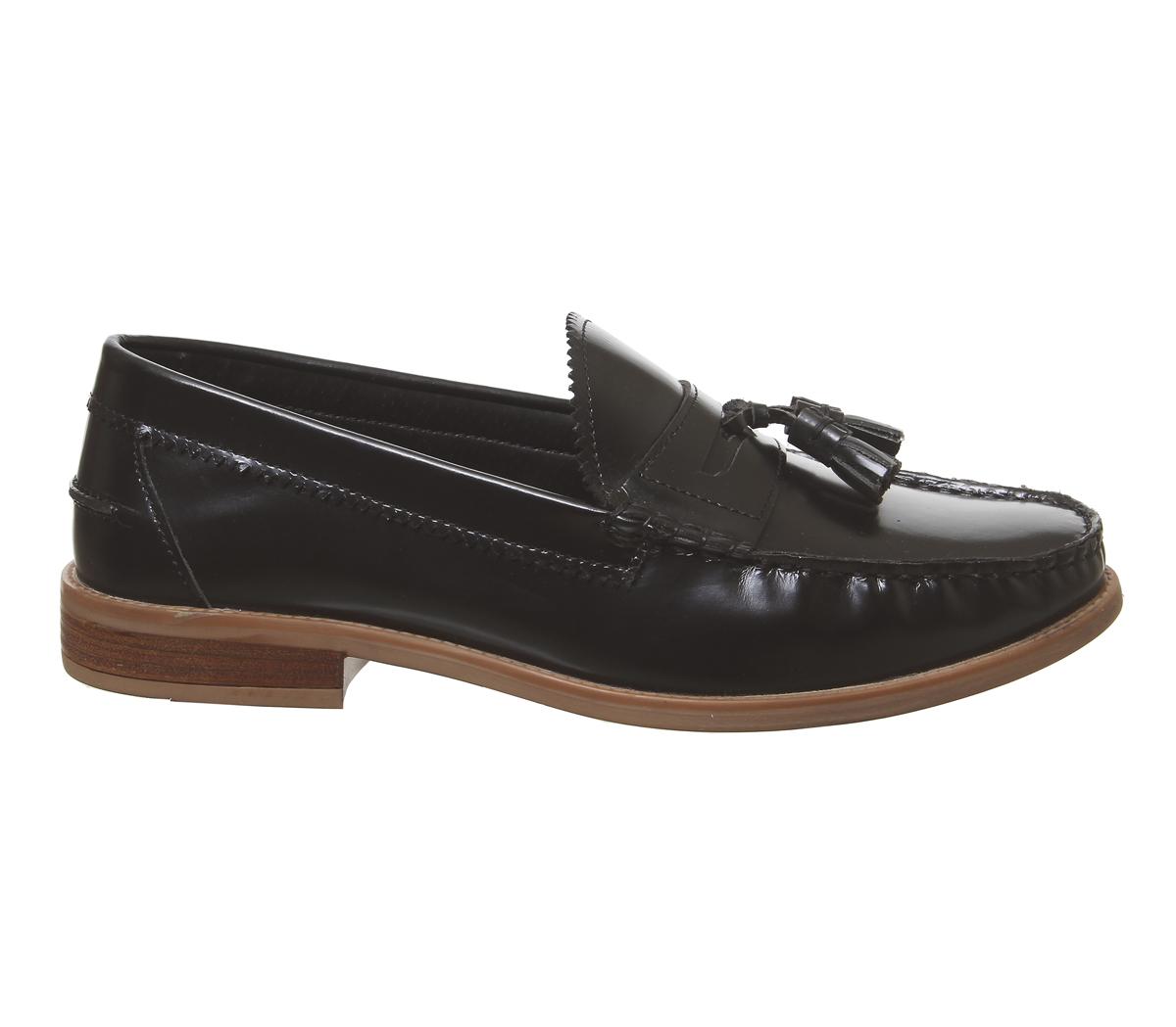 OFFICELiho Tassel LoaferBlack Hi Shine Leather