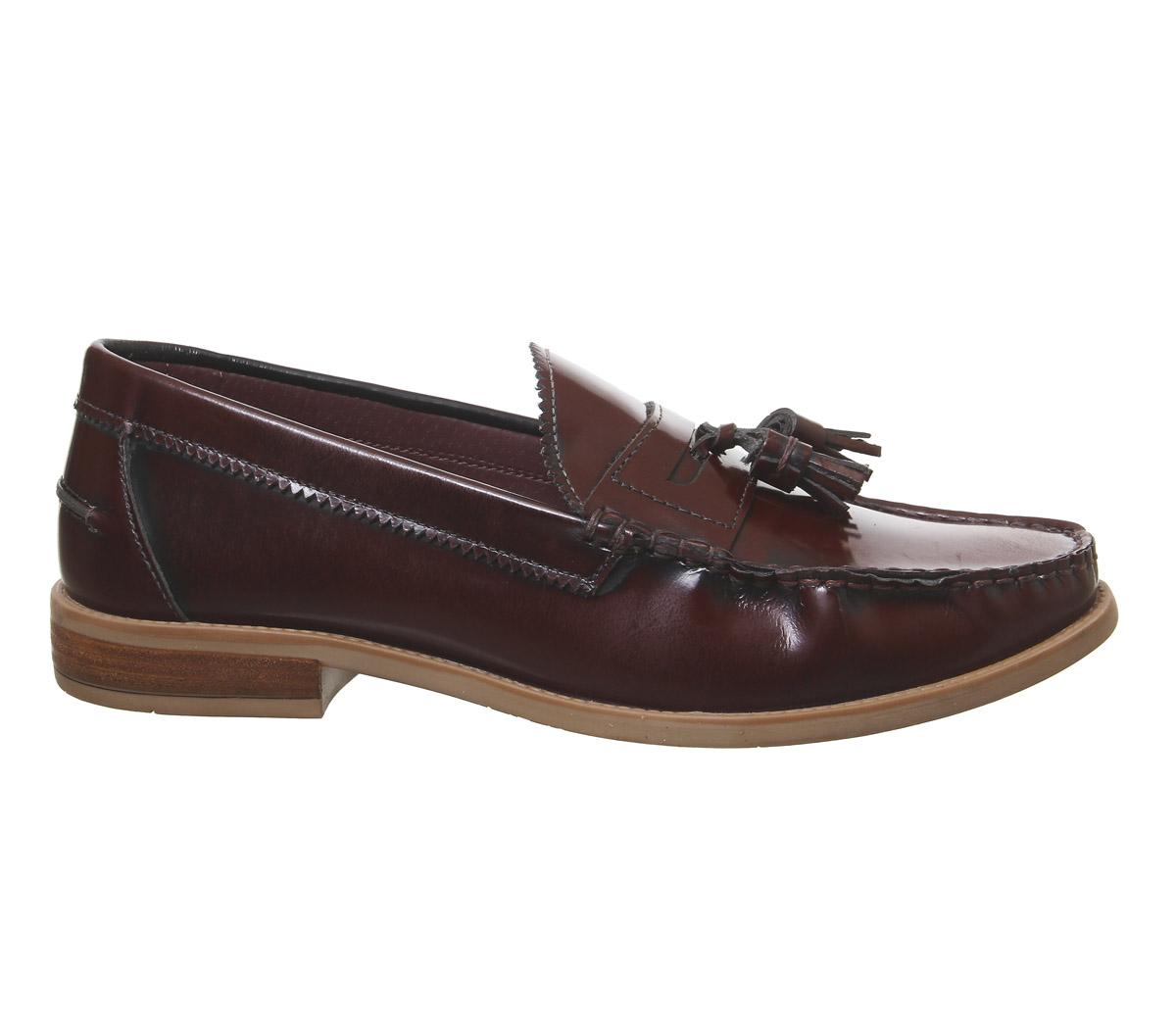 Office Liho Tassel Loafers Office Liho Tassel Loafers Bordo Hi Shine Leather