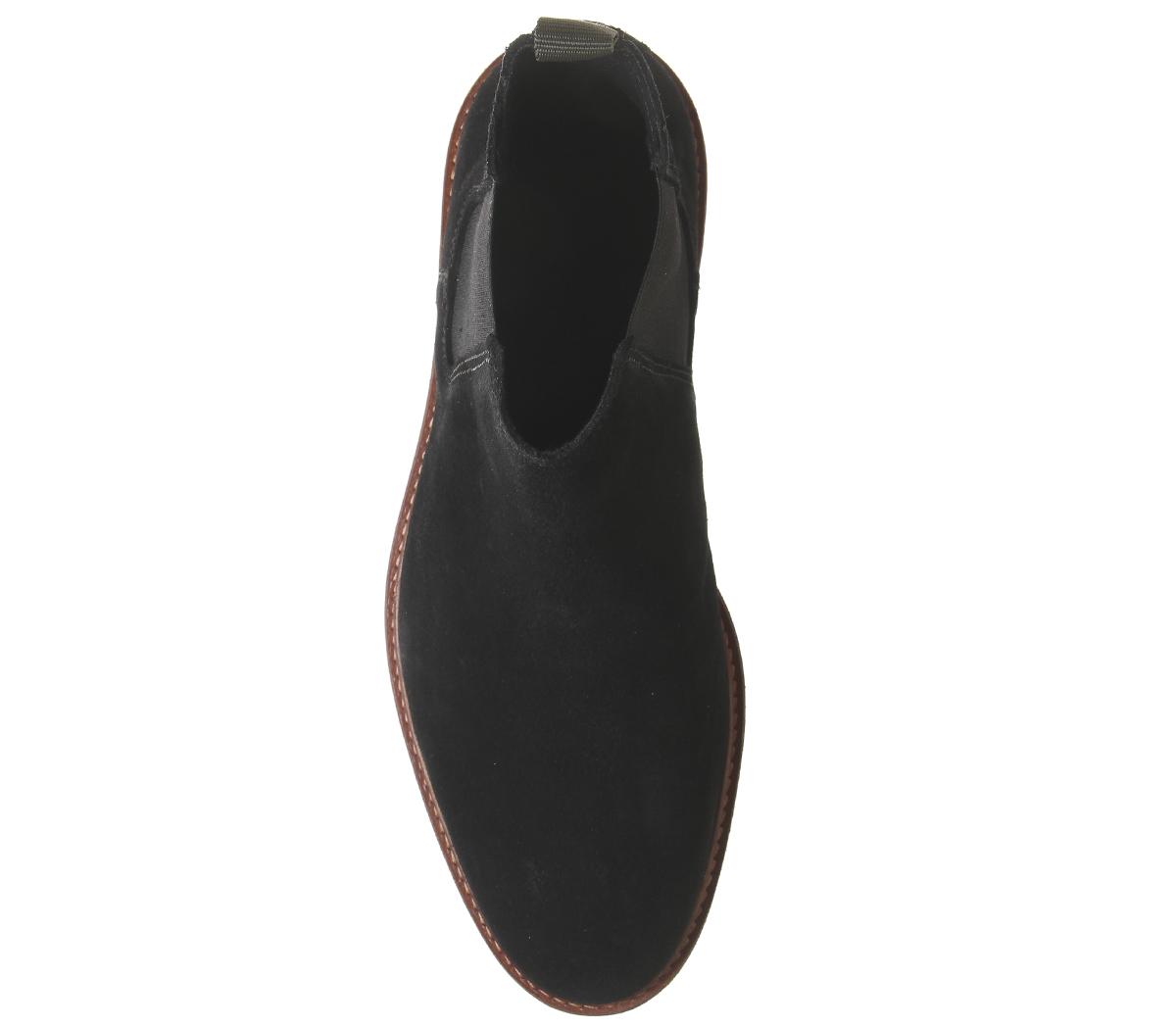 OFFICELocked ChelseaBlack Suede