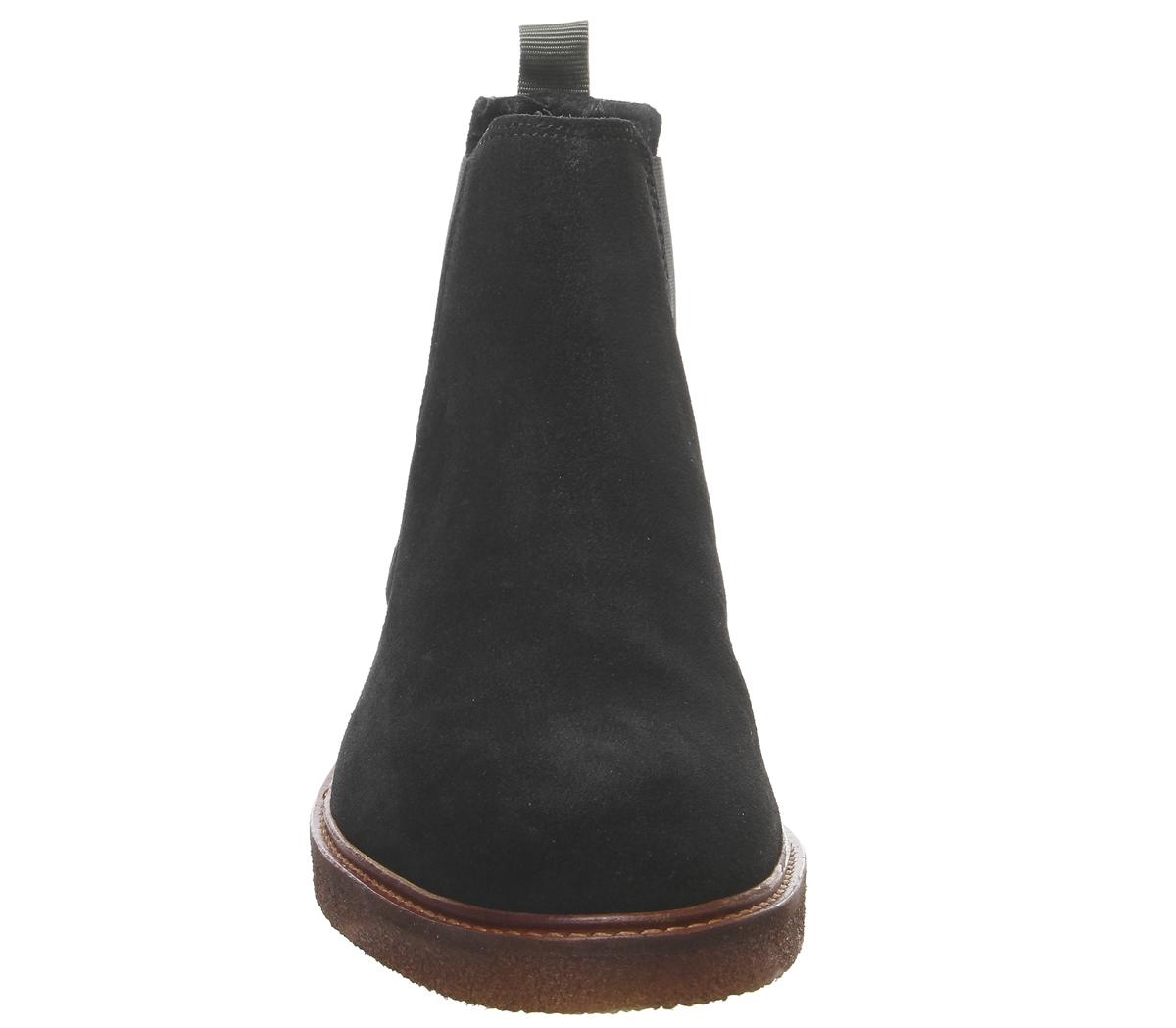 OFFICELocked ChelseaBlack Suede