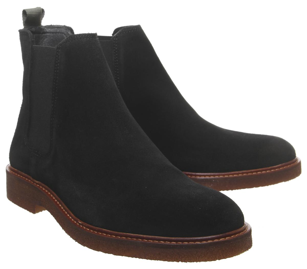 OFFICELocked ChelseaBlack Suede