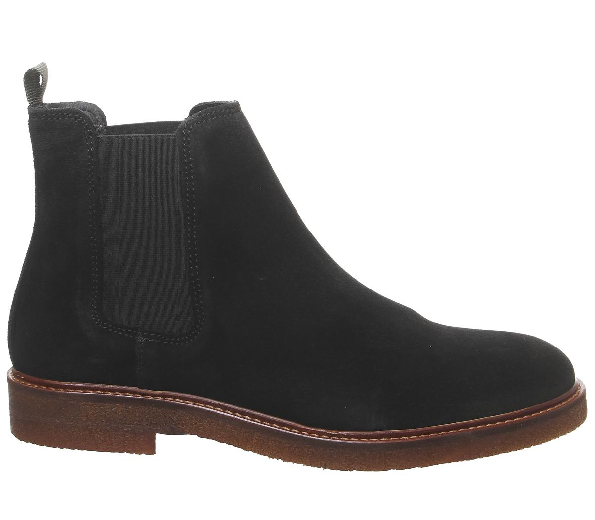 OFFICELocked ChelseaBlack Suede