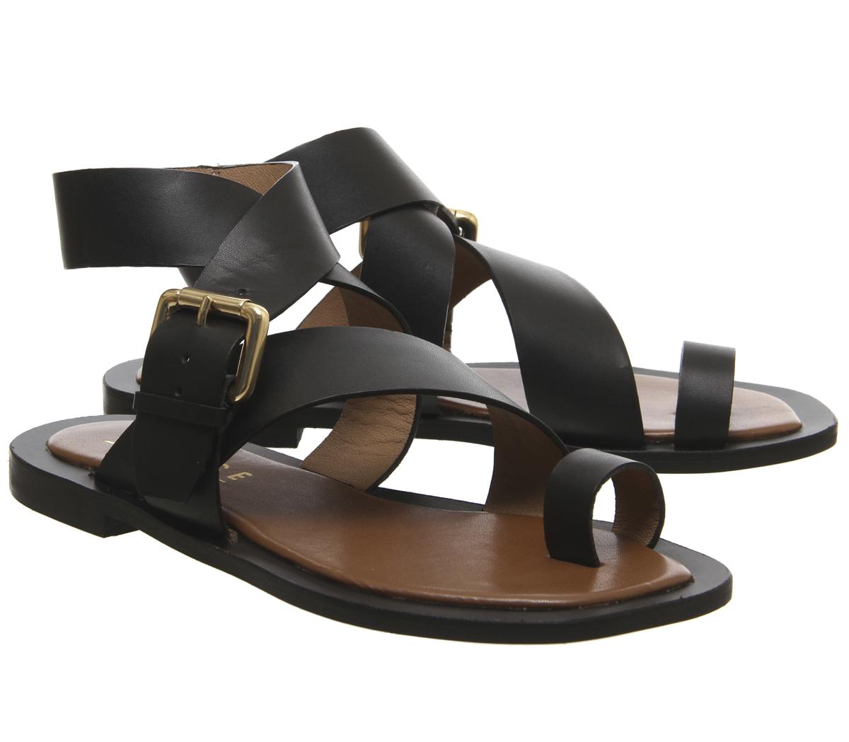 Office Serenity Sandals Office Serenity Sandals Black Leather