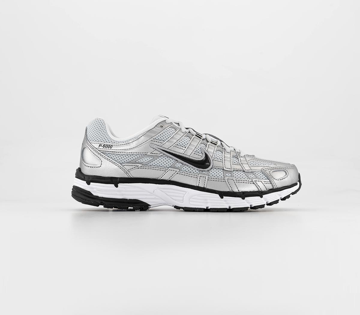 Nike P-6000 Trainers White Silver Black - Women's Trainers