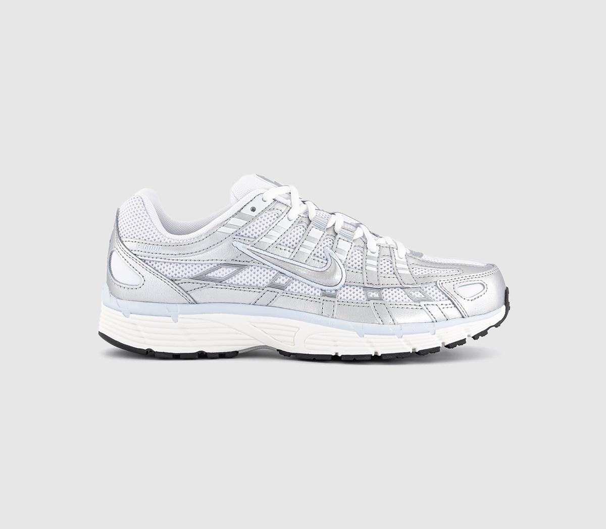 NikeP-6000 Trainers NikeP-6000 TrainersWhite Metallic Silver Blue Tint Sail