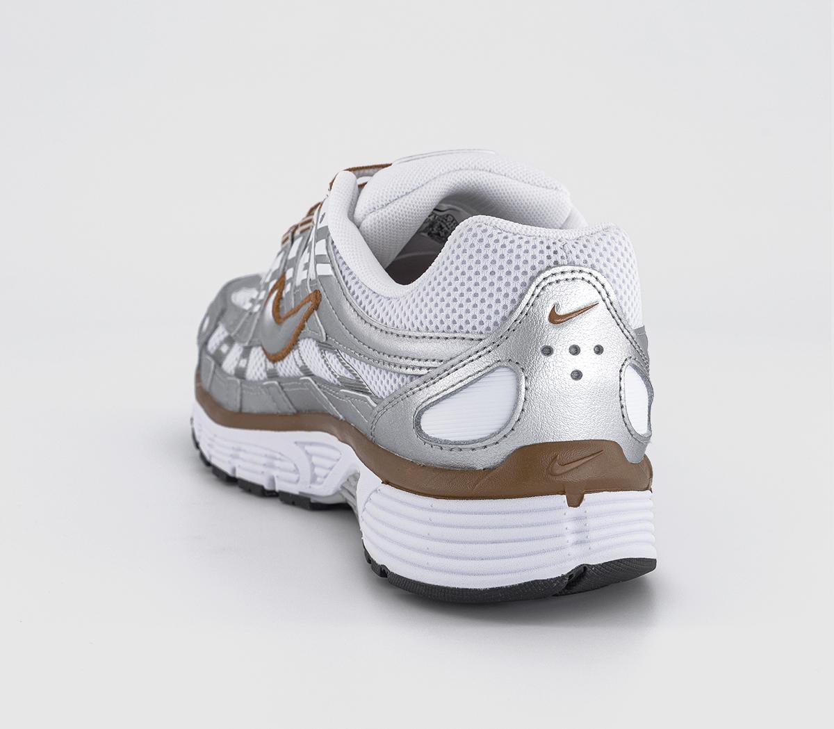 NikeP-6000 Trainers NikeP-6000 TrainersWhite Metallic Silver Light British Tan