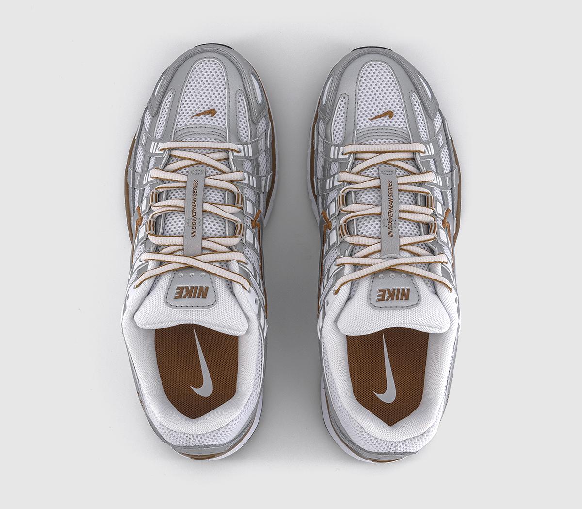 NikeP-6000 Trainers NikeP-6000 TrainersWhite Metallic Silver Light British Tan