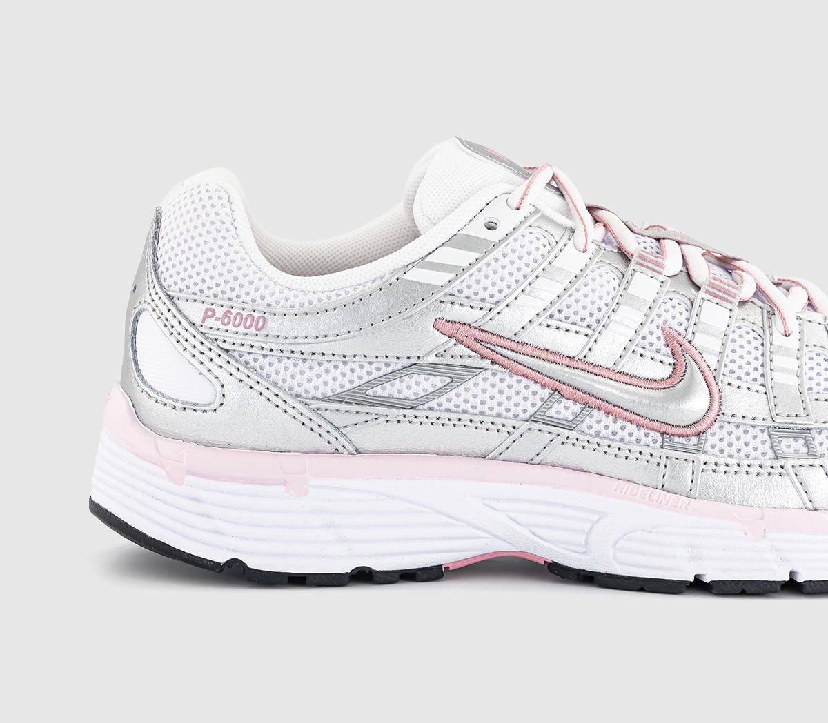 NikeP-6000 Trainers NikeP-6000 TrainersWhite Metallic Silver Elemental Pink