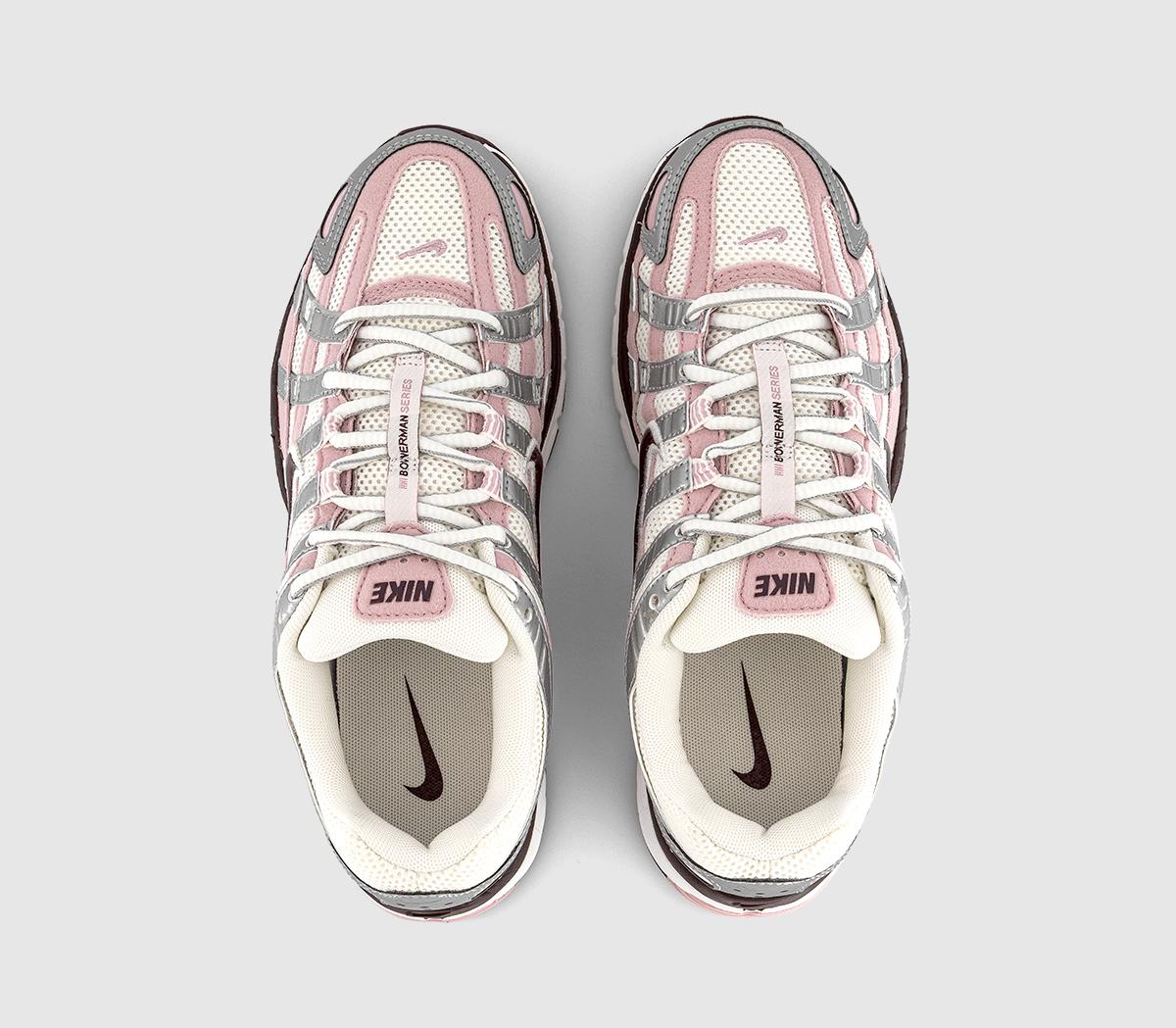 Nike P-6000 Trainers Summit White Plum Chalk Metallic Silver
