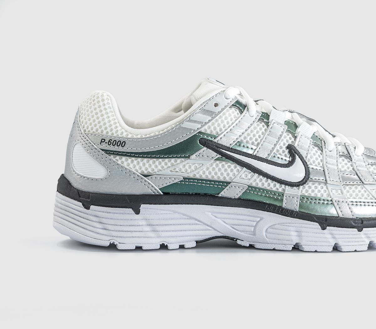 NikeP-6000 TrainersWhite White Off White Dk Smoke Grey
