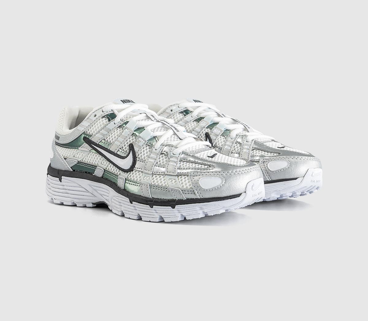 NikeP-6000 TrainersWhite White Off White Dk Smoke Grey