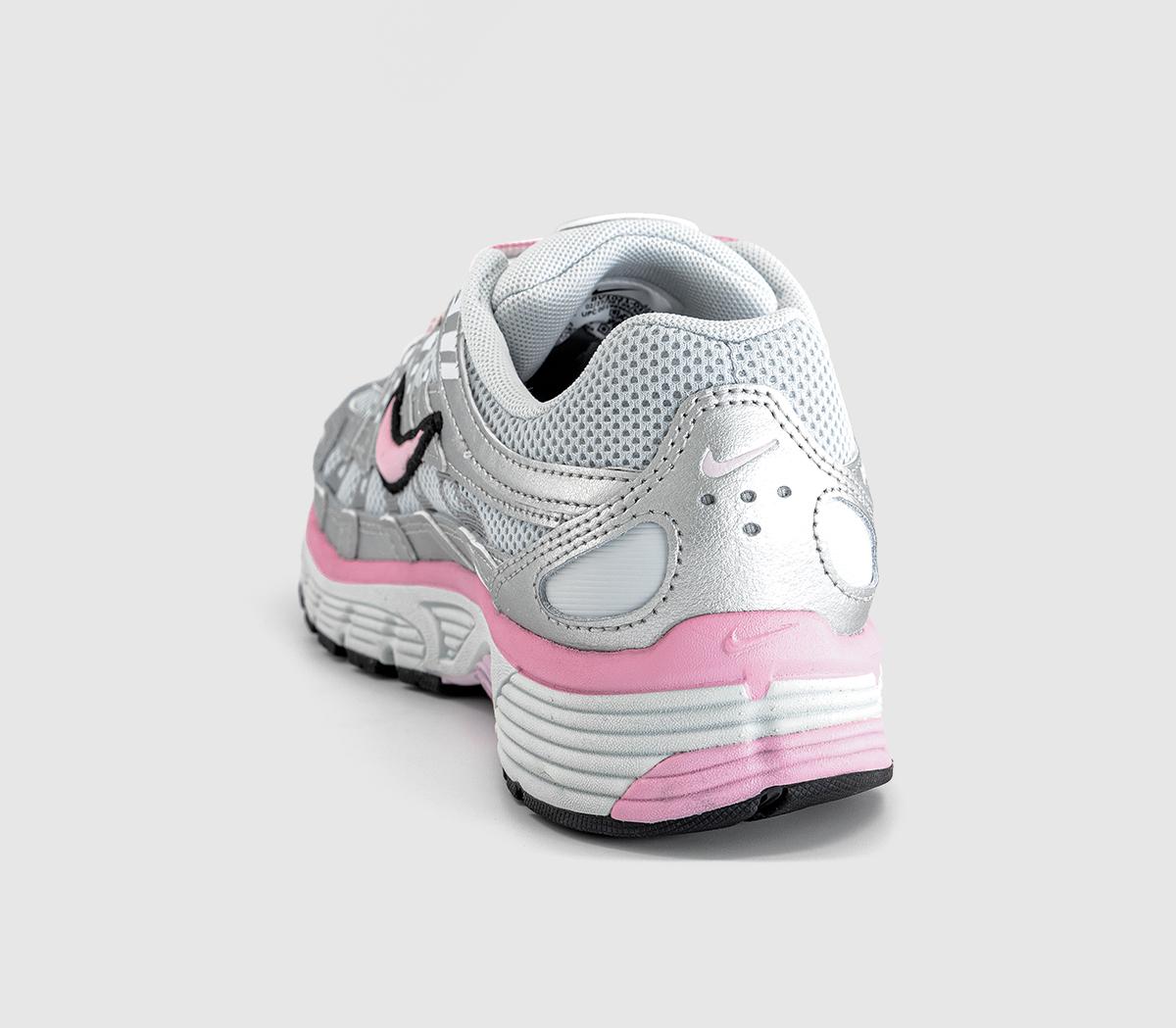 NikeP-6000 TrainersPure Platinum Pink Rise Metallic Silver