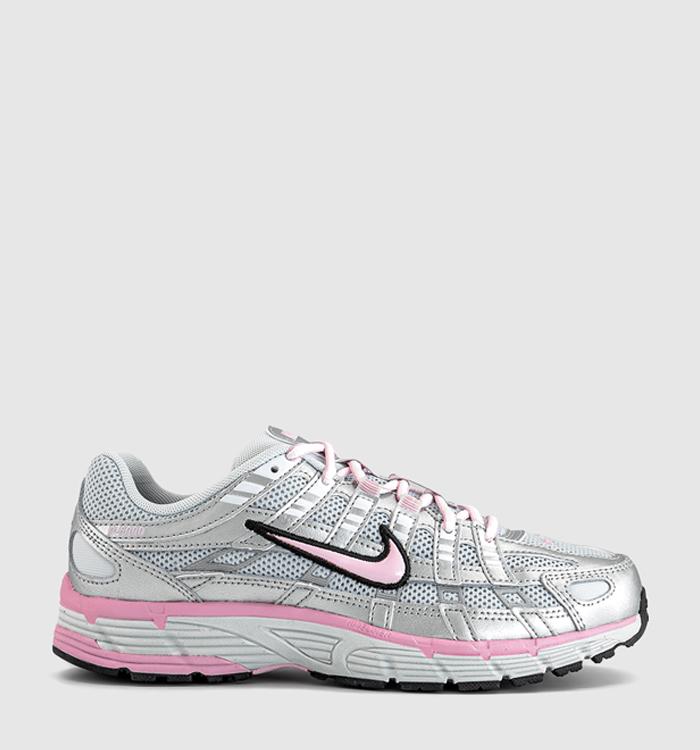 Nike P-6000 Trainers Pure Platinum Pink Rise Metallic Silver