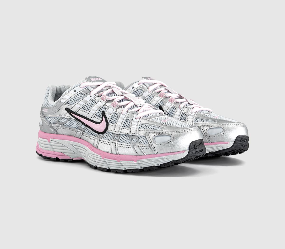 NikeP-6000 TrainersPure Platinum Pink Rise Metallic Silver