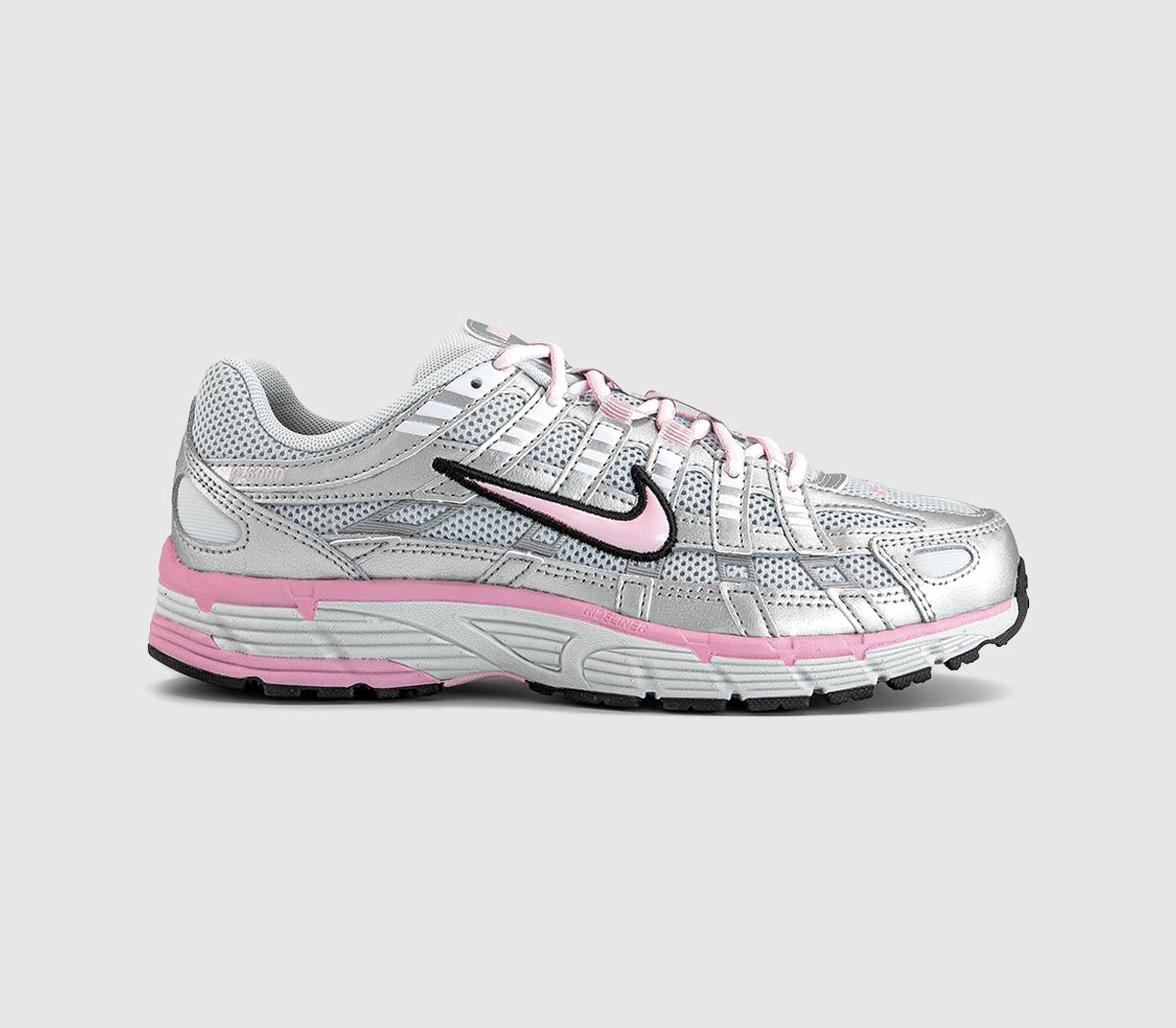 NikeP-6000 TrainersPure Platinum Pink Rise Metallic Silver