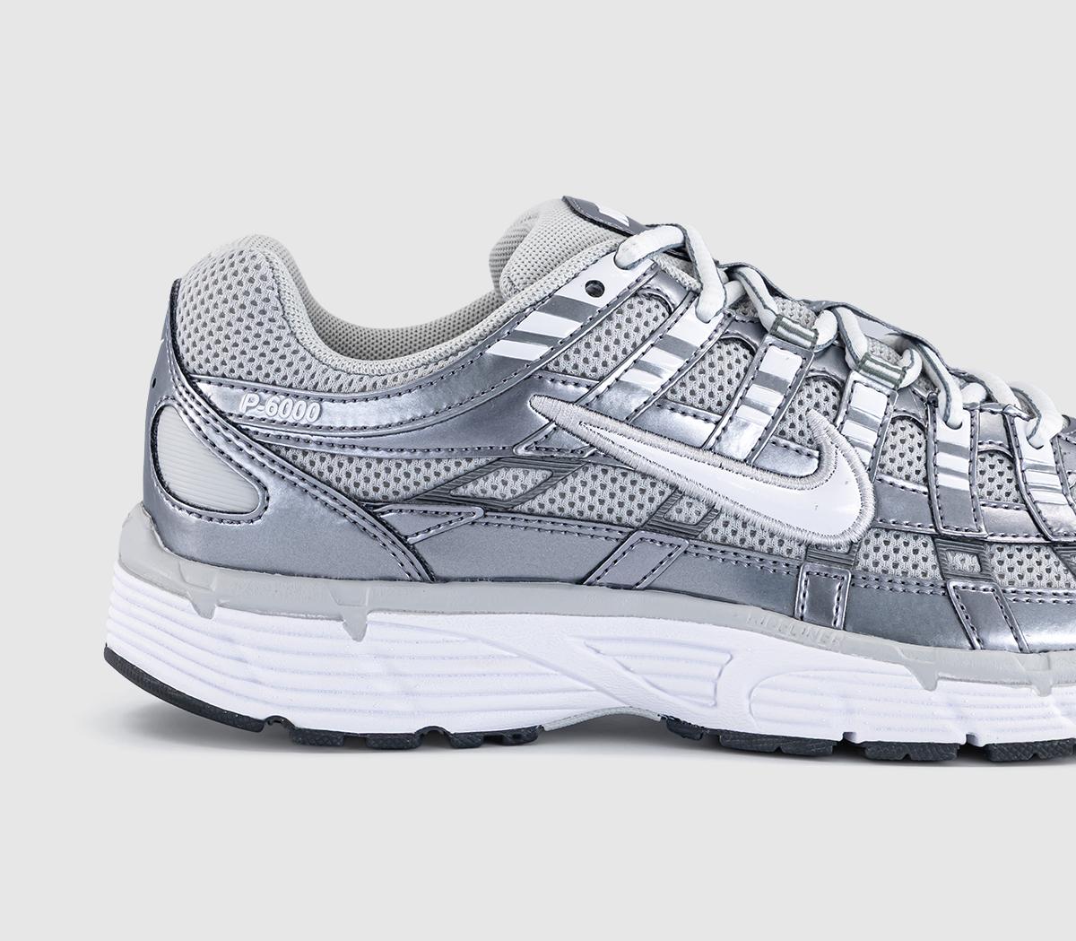 NikeP-6000 TrainersGrey Fog White Metallic Cool Grey Cool Grey