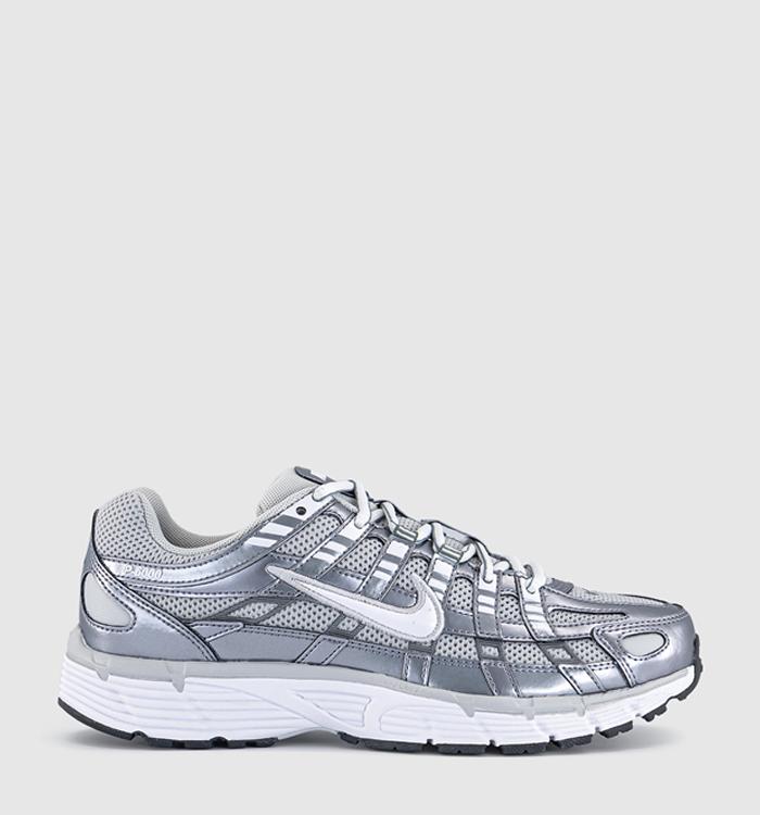 Nike P-6000 Trainers Grey Fog White Metallic Cool Grey Cool Grey
