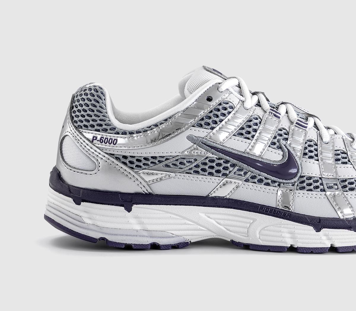 NikeP-6000 TrainersVast Grey Dark Raisin Metallic Silver