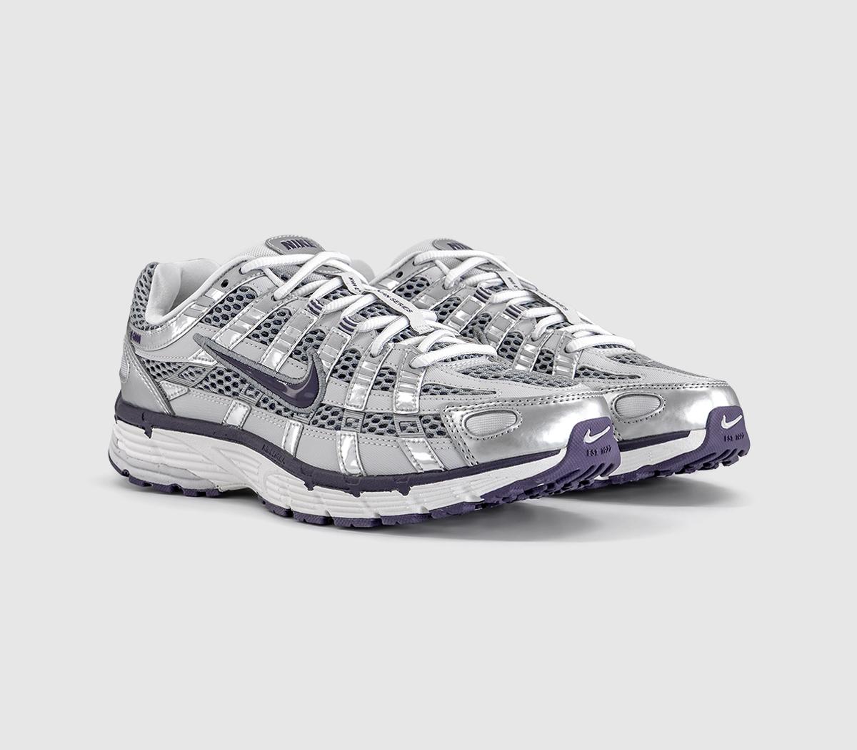NikeP-6000 TrainersVast Grey Dark Raisin Metallic Silver