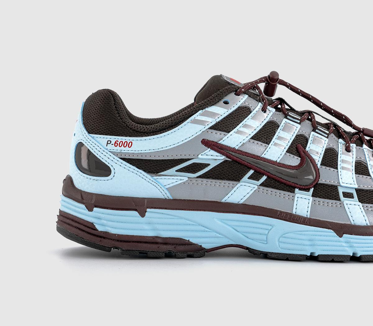 NikeP-6000 TrainersGlacier Blue Burgundy Crush Velvet Brown