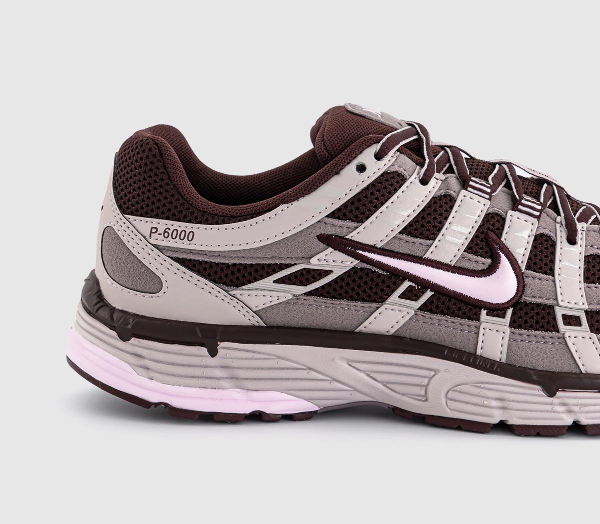 Nike P-6000 Trainers Nike P-6000 Trainers Burgundy Crush Pink Foam Taupe Grey