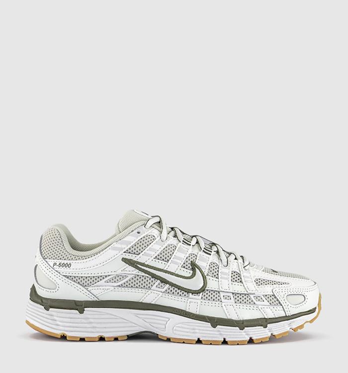Nike P-6000 Trainers Light Bone Sail Phantom Medium Olive