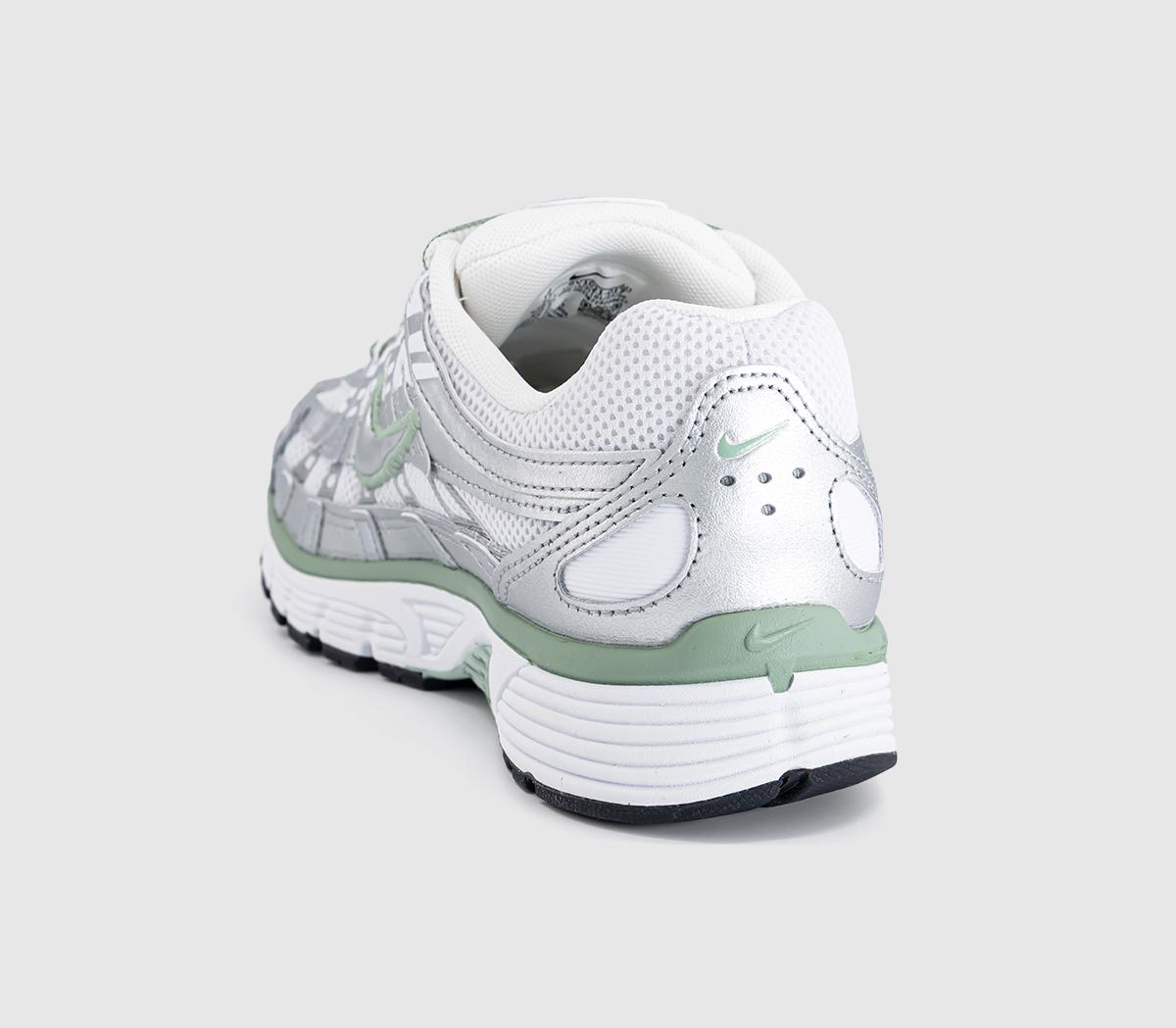 NikeP-6000 TrainersMetallic Silver Steam White Black