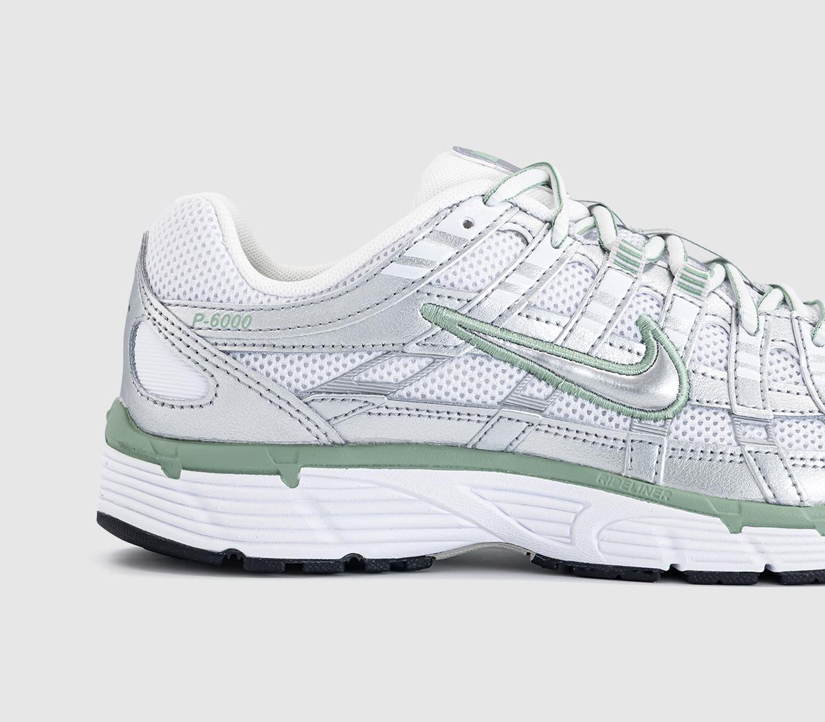 NikeP-6000 TrainersMetallic Silver Steam White Black