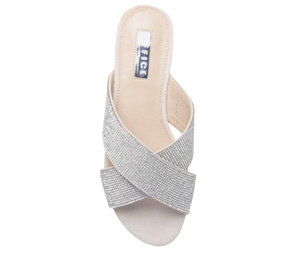 OFFICEStardust- Cross Strap MuleDiamante