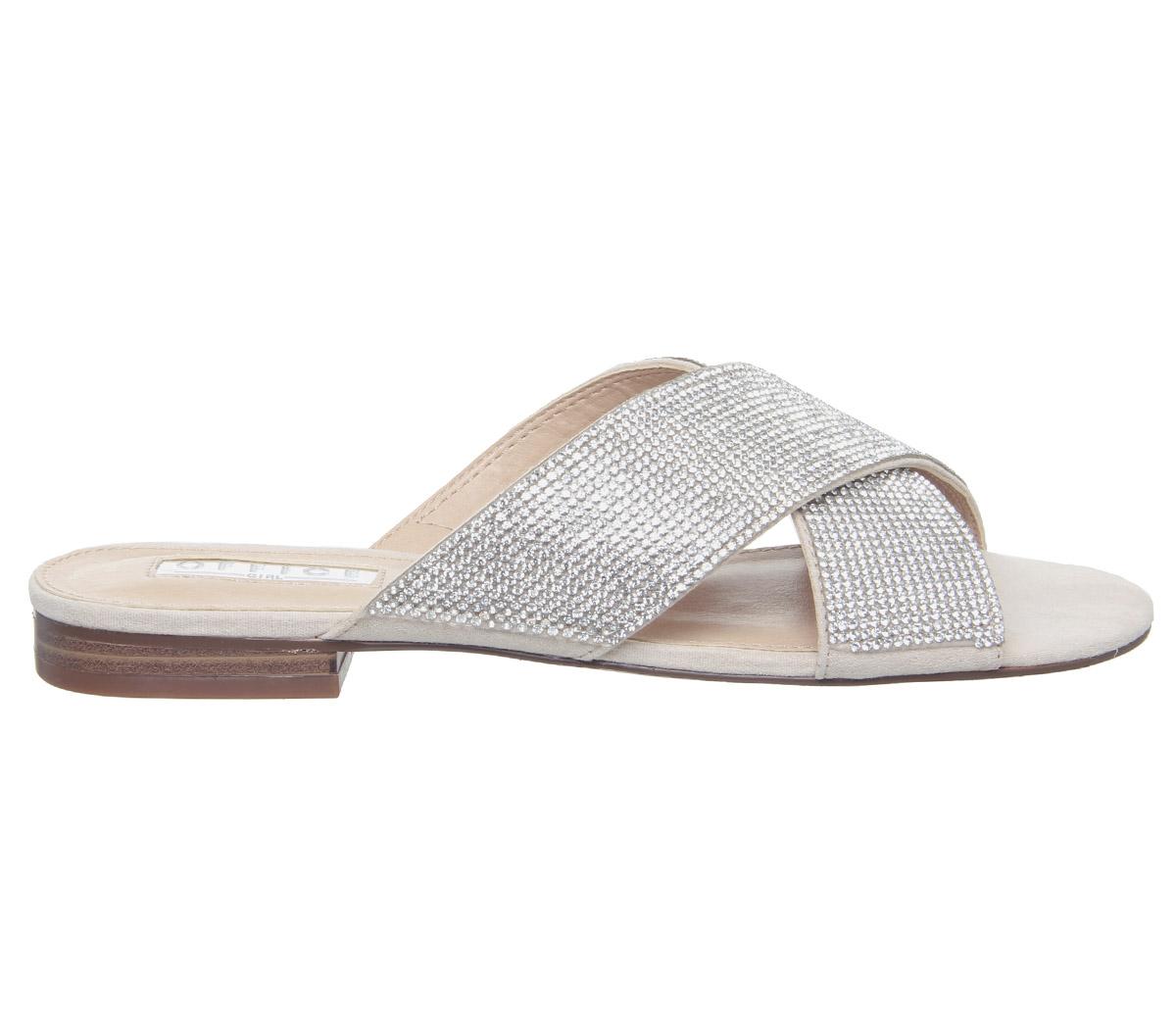 OFFICEStardust- Cross Strap MuleDiamante