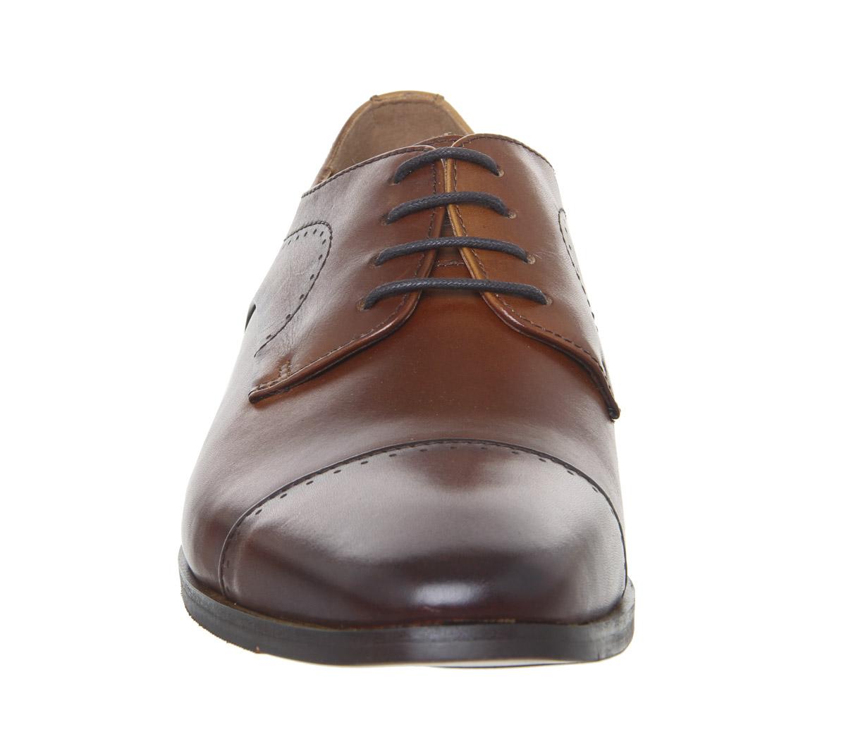 OFFICELook Toe Cap ShoesTan Leather