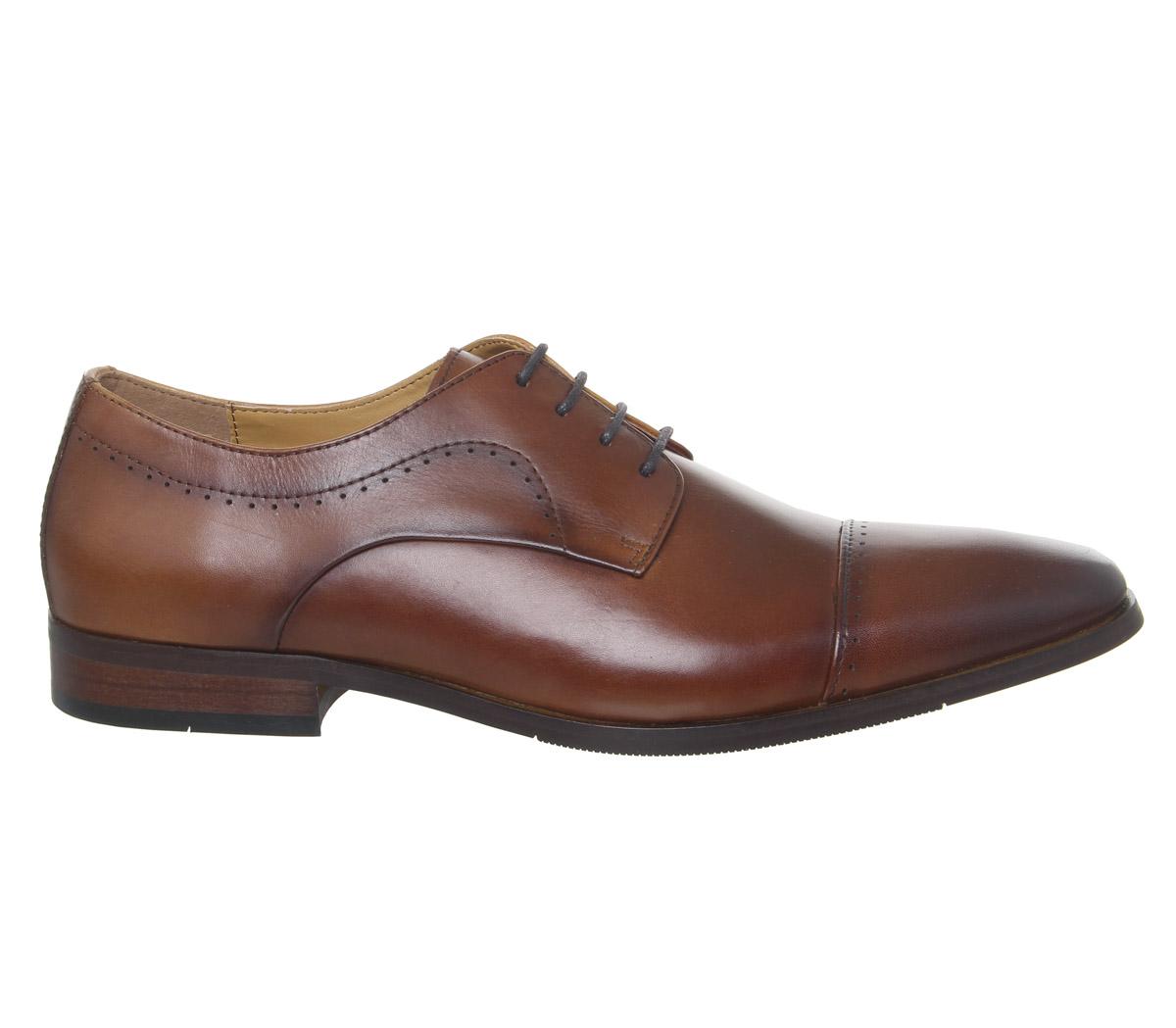OFFICELook Toe Cap ShoesTan Leather