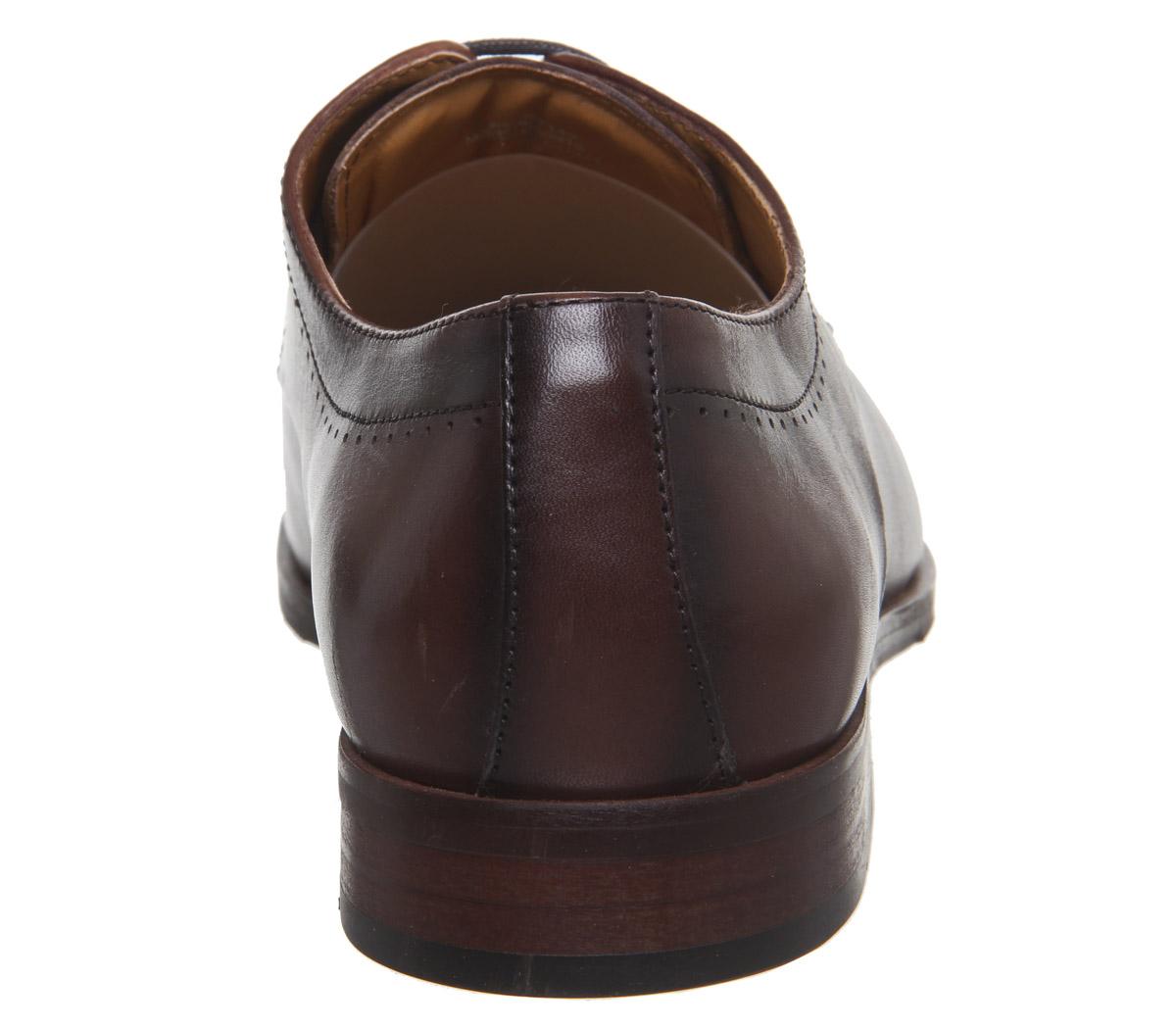 OFFICELook Toe Cap ShoesBrown Leather