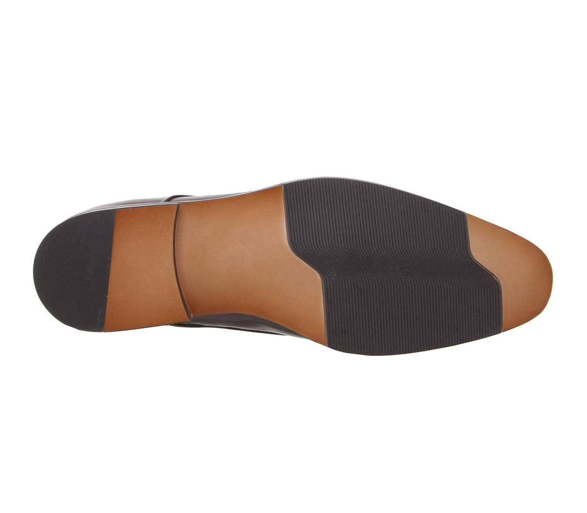OFFICELook Toe Cap ShoesBrown Leather
