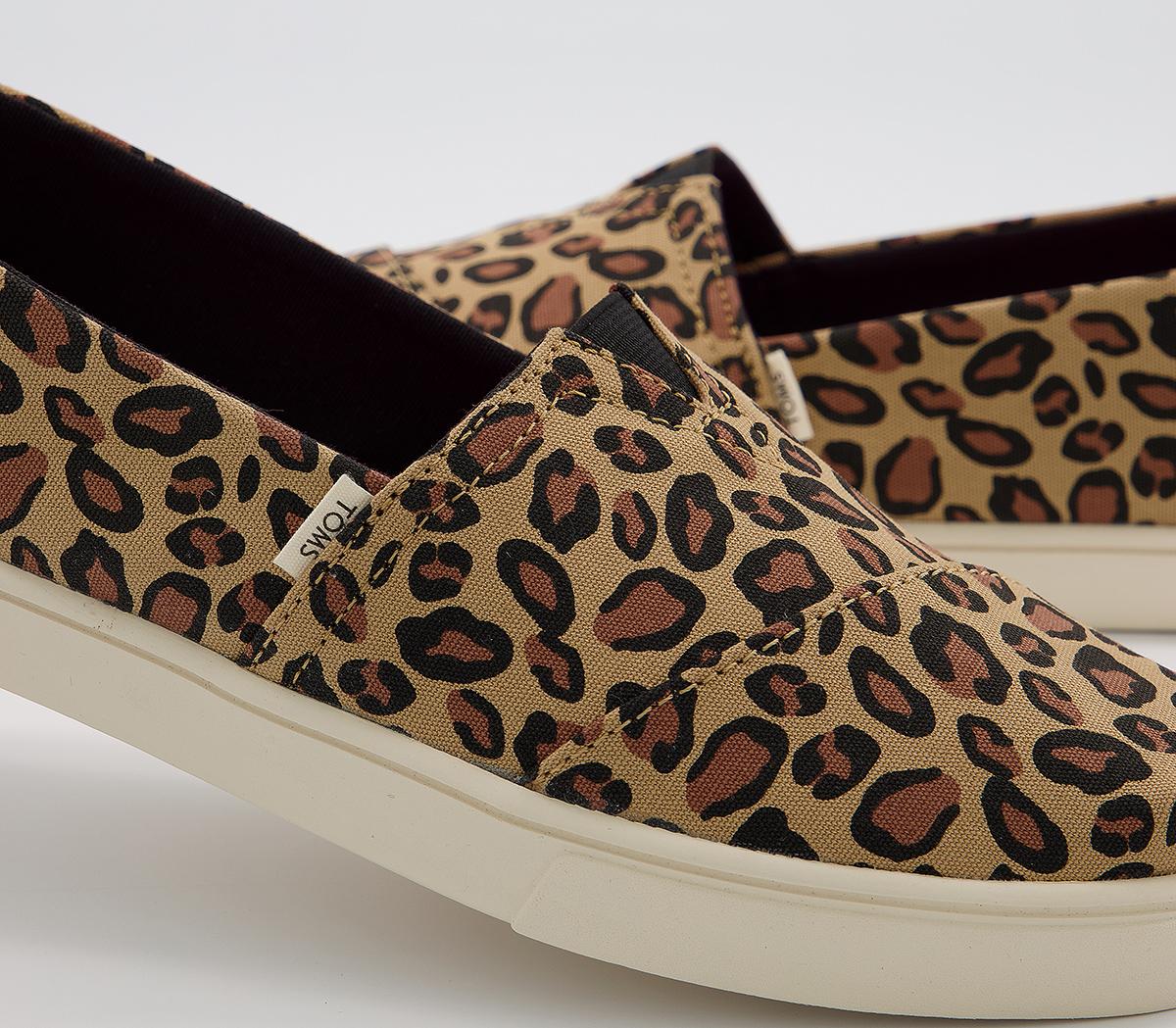 TOMS Alpargata Cupsole Slip Ons Leopard Print - Flat Shoes for Women
