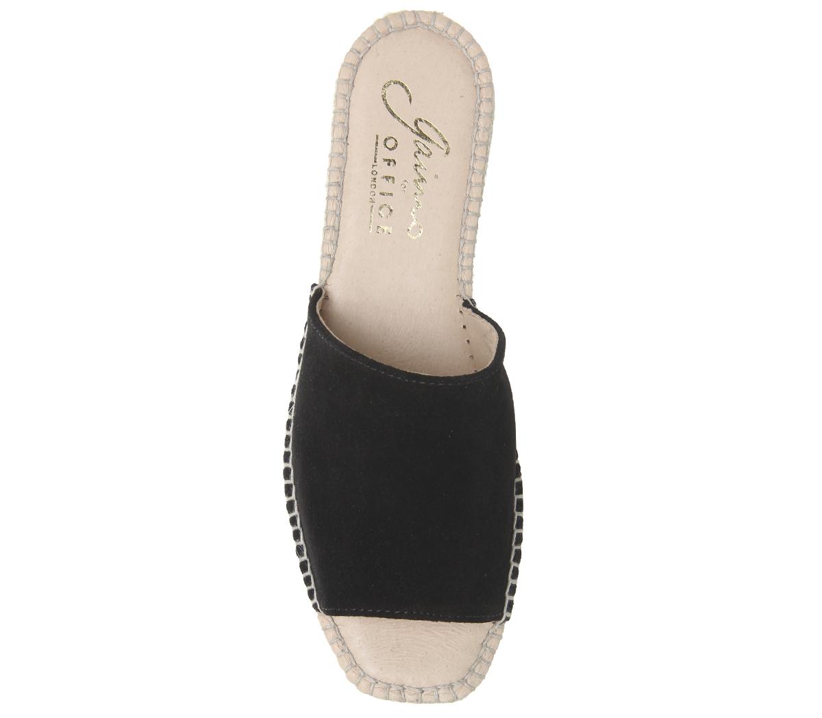 Gaimo for OFFICEGladis Square Toe MulesBlack Suede
