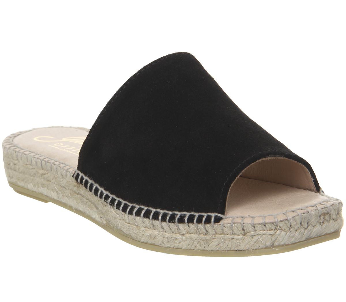 Gaimo for OFFICEGladis Square Toe MulesBlack Suede