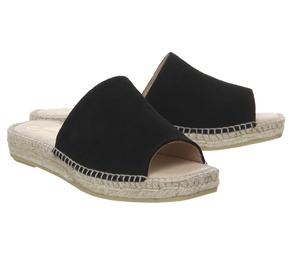 Gaimo for OFFICEGladis Square Toe MulesBlack Suede