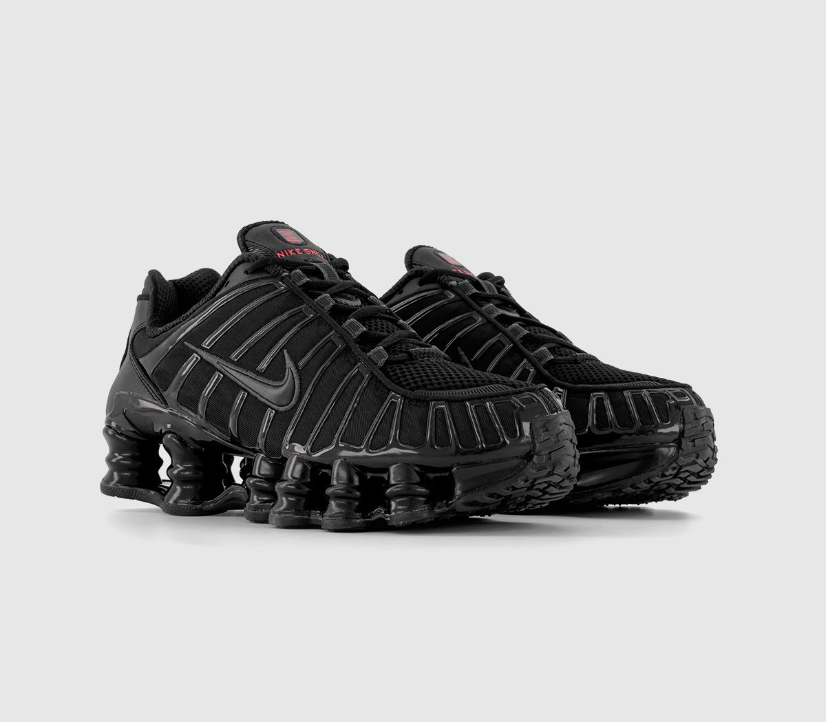 Nike Nike Shox TL Trainers Black Metallic Hematite Max Orange - Unisex ...