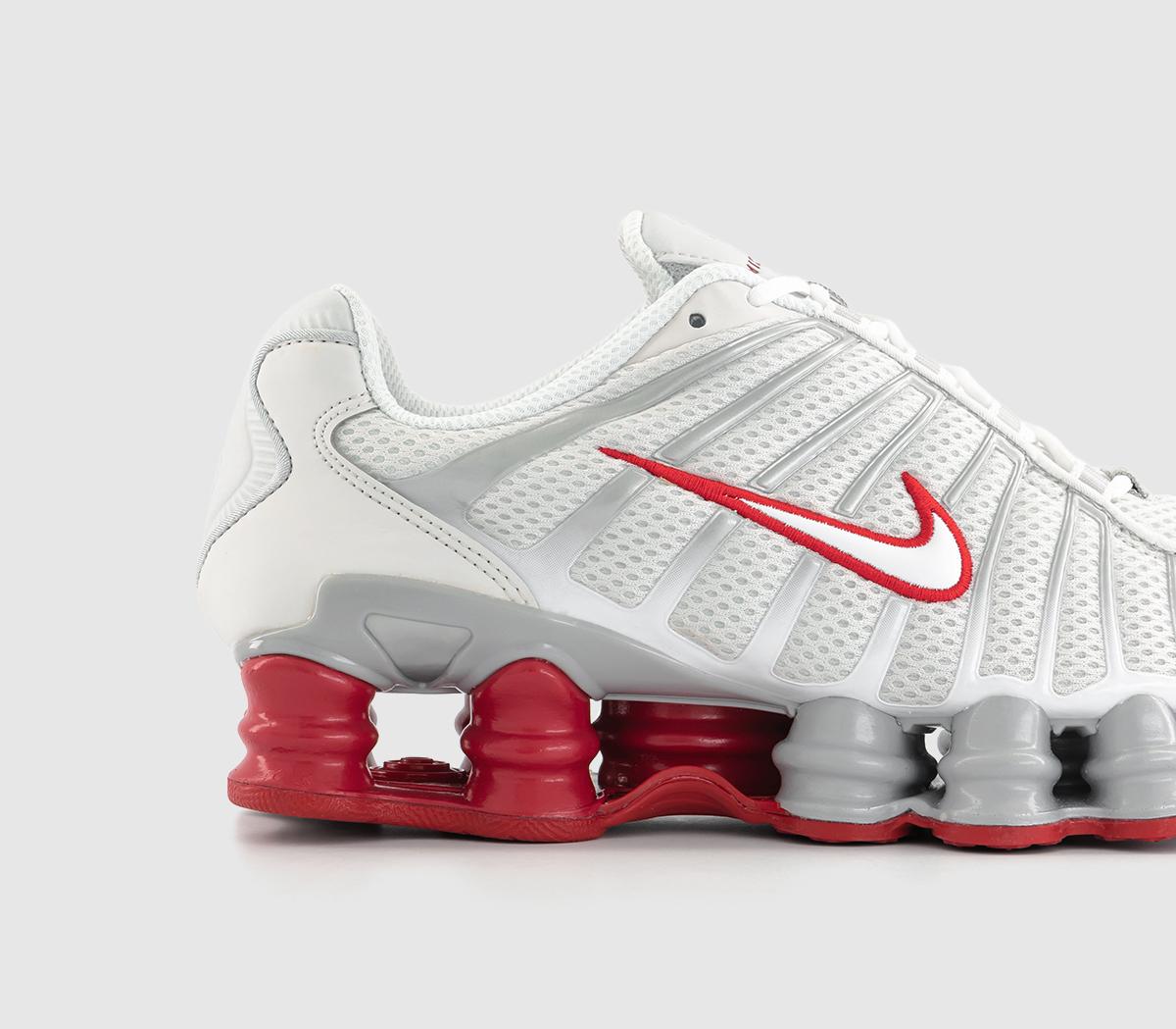 nike white shox total trainers