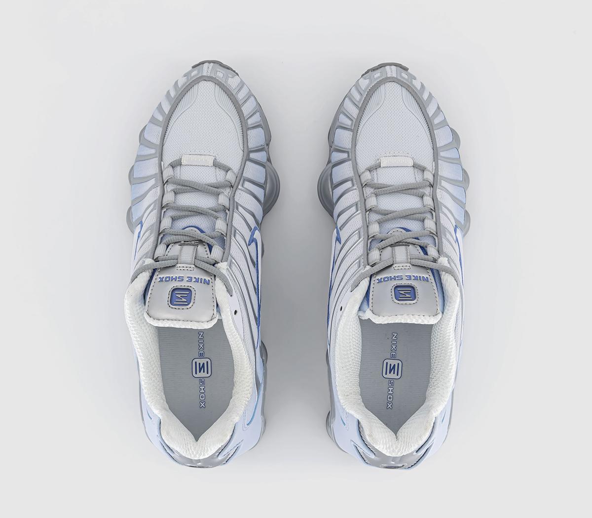 Nike Nike Shox TL Trainers Nike Nike Shox TL Trainers Metalic Platinum Polar Blue