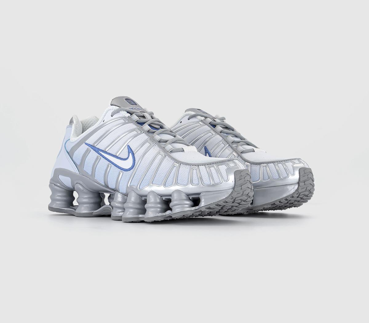 Nike Nike Shox TL Trainers Nike Nike Shox TL Trainers Metalic Platinum Polar Blue