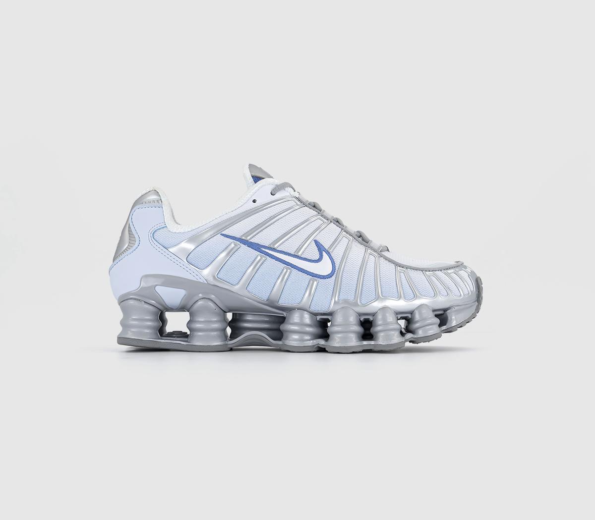 Nike Nike Shox TL Trainers Metalic Platinum Polar Blue