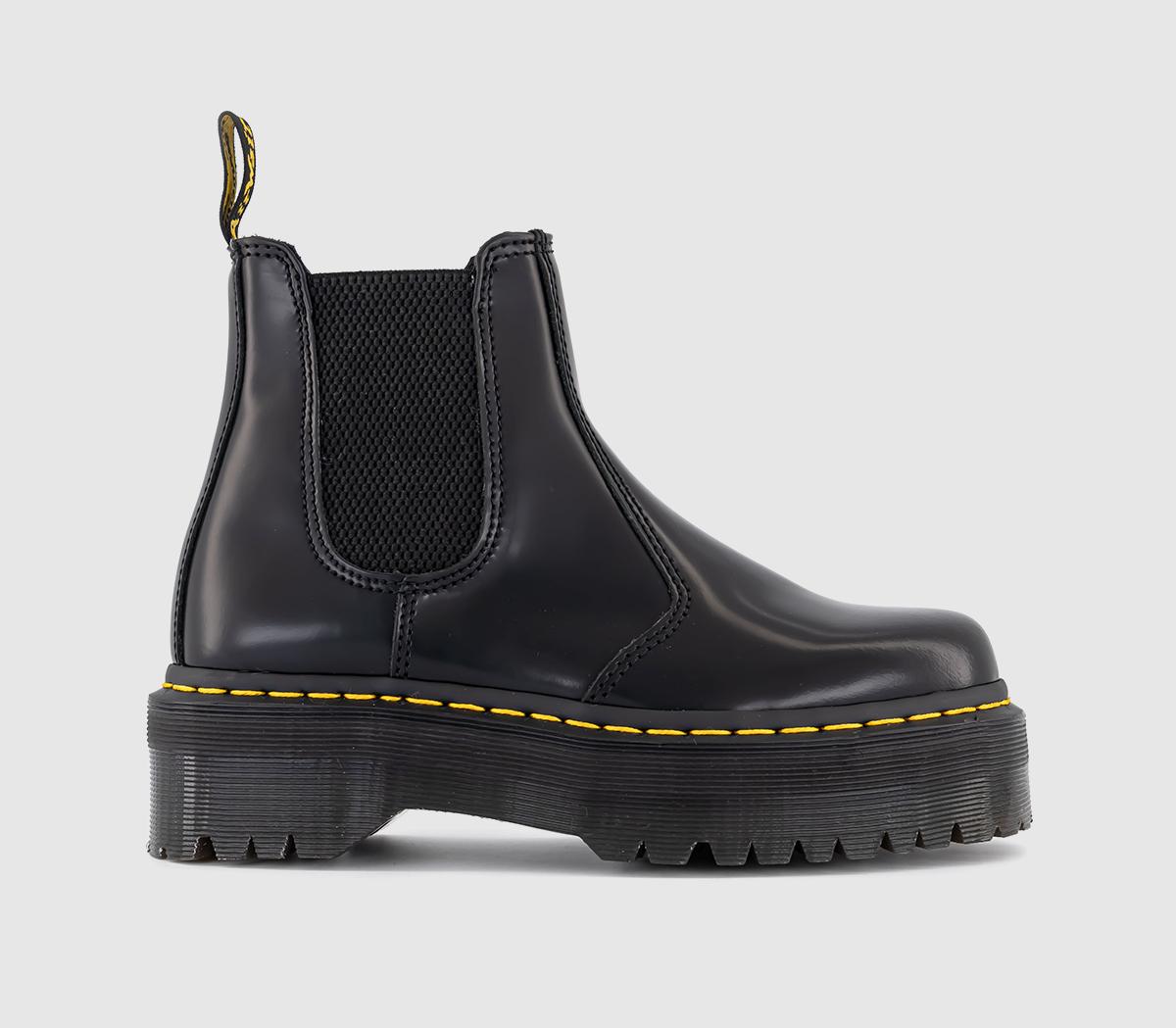 Black patent doc marten chelsea boots best sale