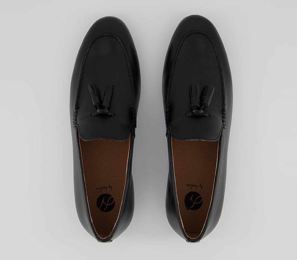 Hudson London Bolton Tassel Loafers Hudson London Bolton Tassel Loafers Black Leather